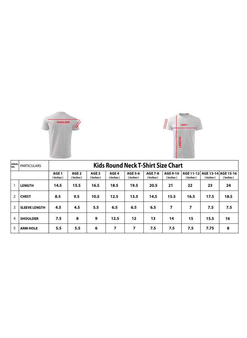 Printshop4me Kids Round Neck Girls T Shirt 170 GSM Pure Cotton Basic Colors - pzsku/Z89F05D1D61A662551B56Z/45/_/1710424710/4ed7800d-2403-446c-950f-abec0b4f2799