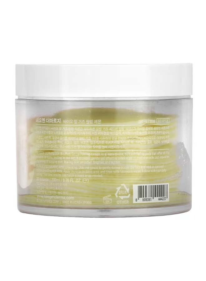 نيوجن Bio-Peel Gauze Peeling Lemon 30 Count 6.76 fl oz 200 ml - Image 2