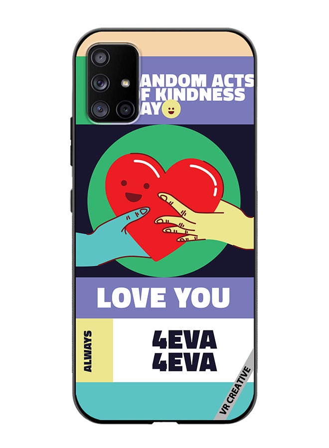 VR CREATIVE Protective Case Cover For Samsung Galaxy A71 5G Act Of Kindness Design Multicolour - Image 1