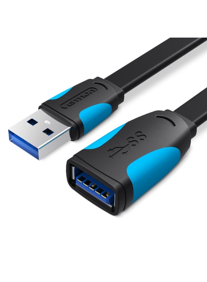 VENTION Flat USB3.0 Extension Cable 0.5M Black Model # VAS-A13-B050 - Image 2