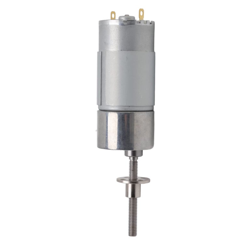 Self Locking DC Geared Motor 35RPM 24V M6x50 Thread Flange Aluminum Alloy Brass Coil - Image 5