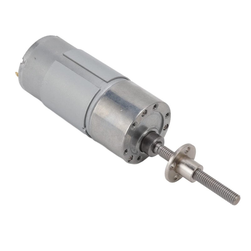 Self Locking DC Geared Motor 35RPM 24V M6x50 Thread Flange Aluminum Alloy Brass Coil - Image 4