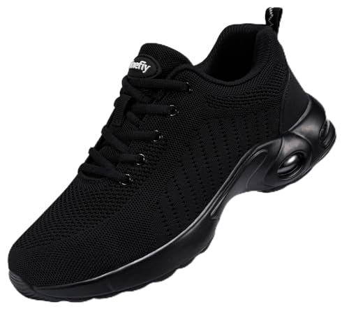 Tinefiy Steel Toe Shoes for Women Lightweight Safety Shoes Comfortable Slip Resistant Indestructible Shoe Womens Puncture Proof Work Shoe Size 6.5 - Image 1