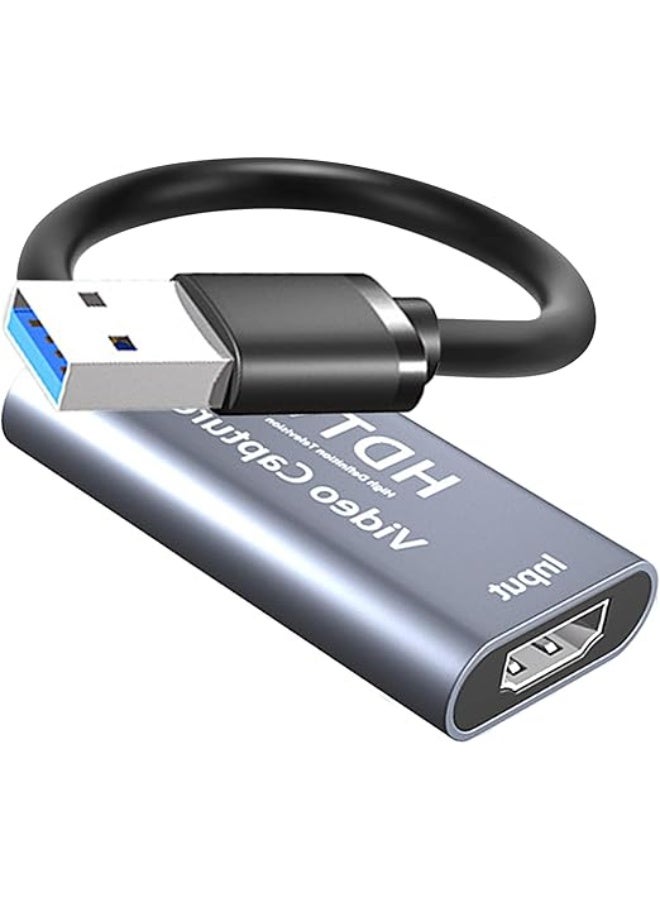 This 4K USB video capture adapter supports a maximum output resolution of 1080p and sends audio and video signals to computers and smartphones for previewing and storage. It's suitable for high-definition recording, teaching, medical imaging, and more. - Image 1