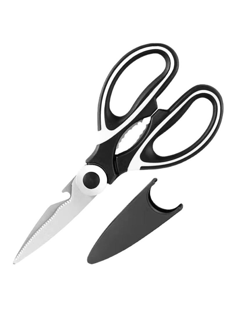 TDAO Multifunctional Stainless Steel Kitchen Scissors, Vegetable Chicken Bone Scissors Strong Scissors - Image 2