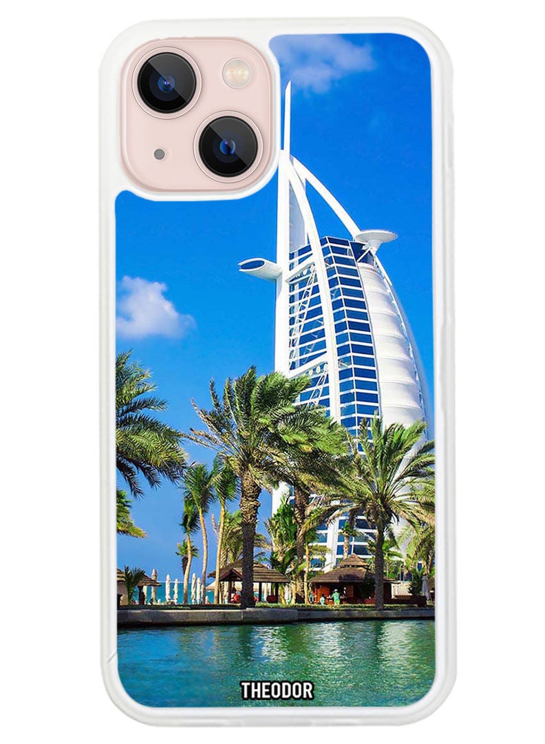 Theodor Protective Case Cover For APPLE IPHONE 14 Dubai Tower (White Bumper) - Image 1
