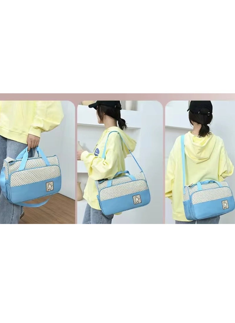 Chic Baby Diaper Bag Set All-in-One Travel Solution for Baby Needs Blue