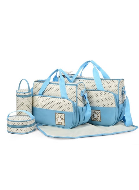 Chic Baby Diaper Bag Set All-in-One Travel Solution for Baby Needs Blue