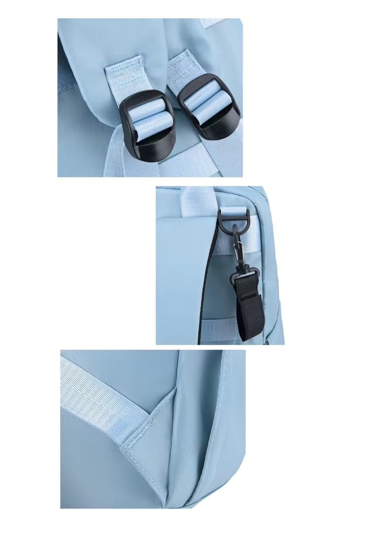 Chic Baby Diaper Bag Set All-in-One Travel Solution for Baby Needs Blue