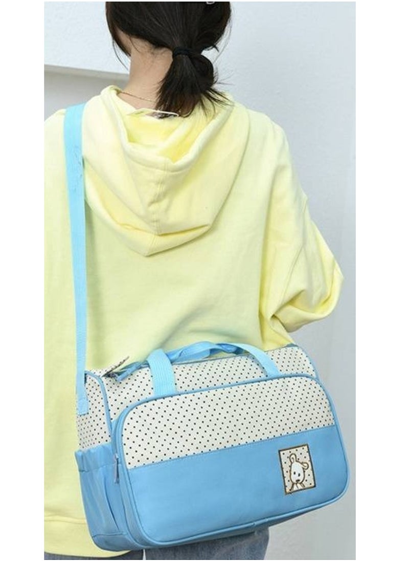 Chic Baby Diaper Bag Set All-in-One Travel Solution for Baby Needs Blue