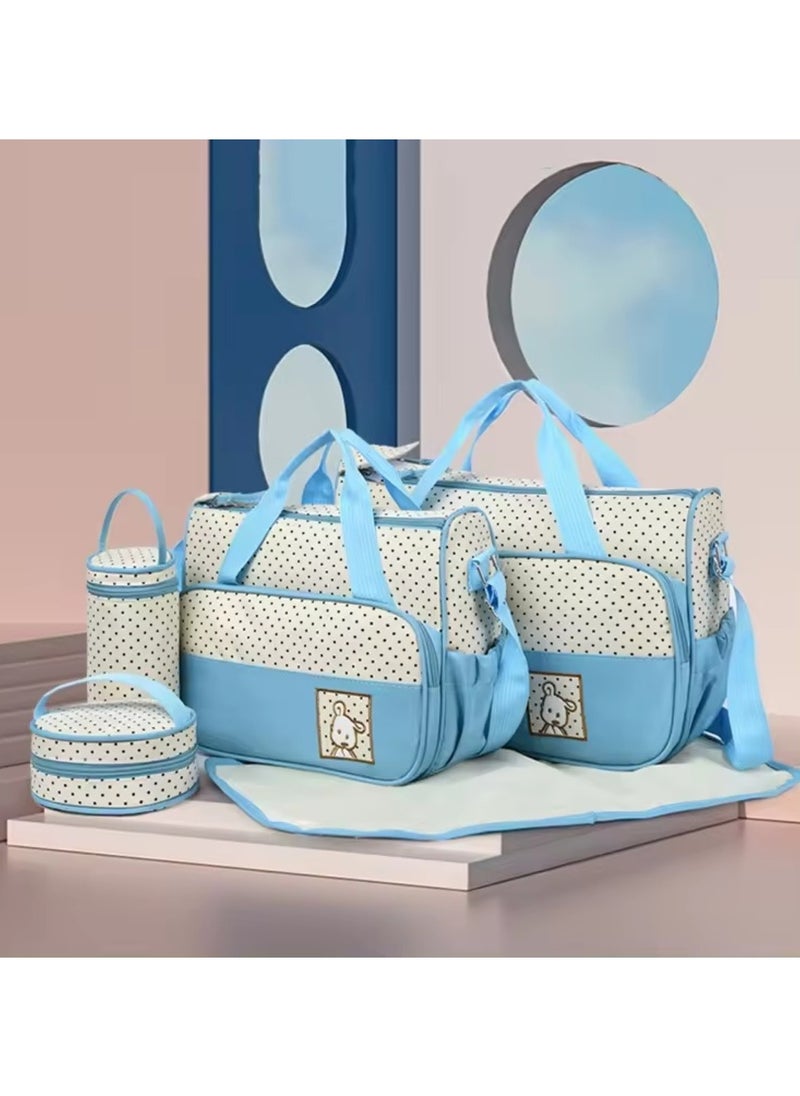 Chic Baby Diaper Bag Set All-in-One Travel Solution for Baby Needs Blue