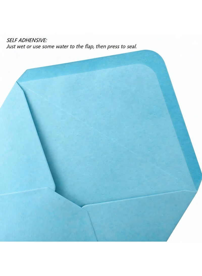 BenQuand 16 Pack  Envelop with Gold Embossed Patterns, 8 Colors Self Adhesive Envelopes for Invitations, Great for Graduation, Invitation, Wedding and RSVP Cards,4.2x6.2 inch - Image 5