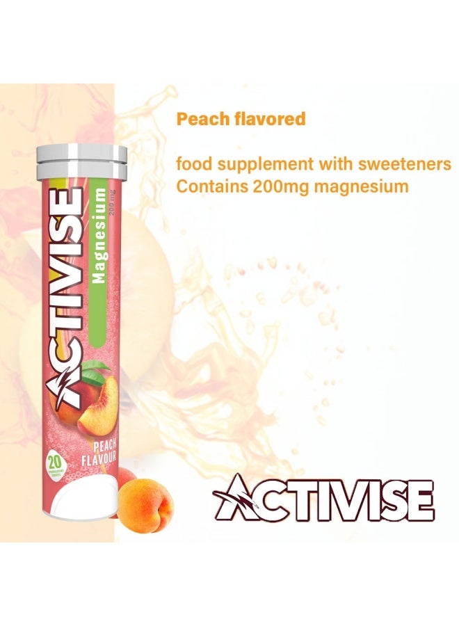 Activise Magnesium 200Mg Effervescent Tablets, Peach Flavor, Pack Of 20'S - Image 4