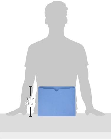 Smead Smead File Jacket Reinforced StraightCut Tab 2 Expansion Letter Size Blue 50 per Box 75562 - Image 2