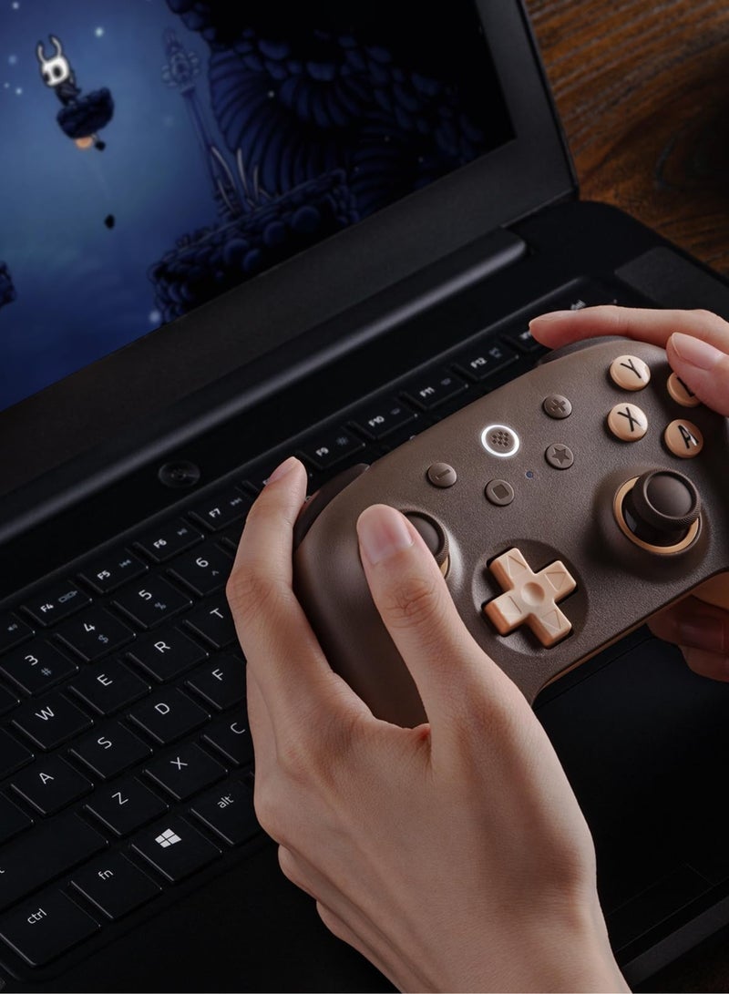 8Bitdo Ultimate 2C Wireless Controller for Windows PC and Android, with 1000Hz Polling Rate, Hall Effect Joysticks and Hall Triggers, and Remappable L4/R4 Bumpers (Brownie) - Image 2