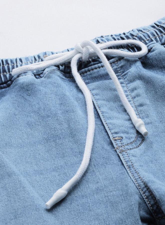 The Indian Garage Co Men Mid Rise Slim Fit Jeans with Drawstring - Image 4