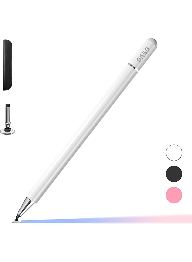 Stylus Pen Capacitive Disc Tip Pencil And Magnetic Cap Stylus Compatible With All Touch Screens Touch Pens For Ipad Pro Ipad Air Mini Ipod Iphone Samsung Galaxy Tab Smartphone Tablet - Image 1