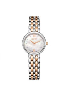 ECSTACY Ecstacy Women's VJ20 Movement Watch, Analog Display and Stainless Steel Strap - E23510-KBKM, Two Tone Rose Gold  - Image 1