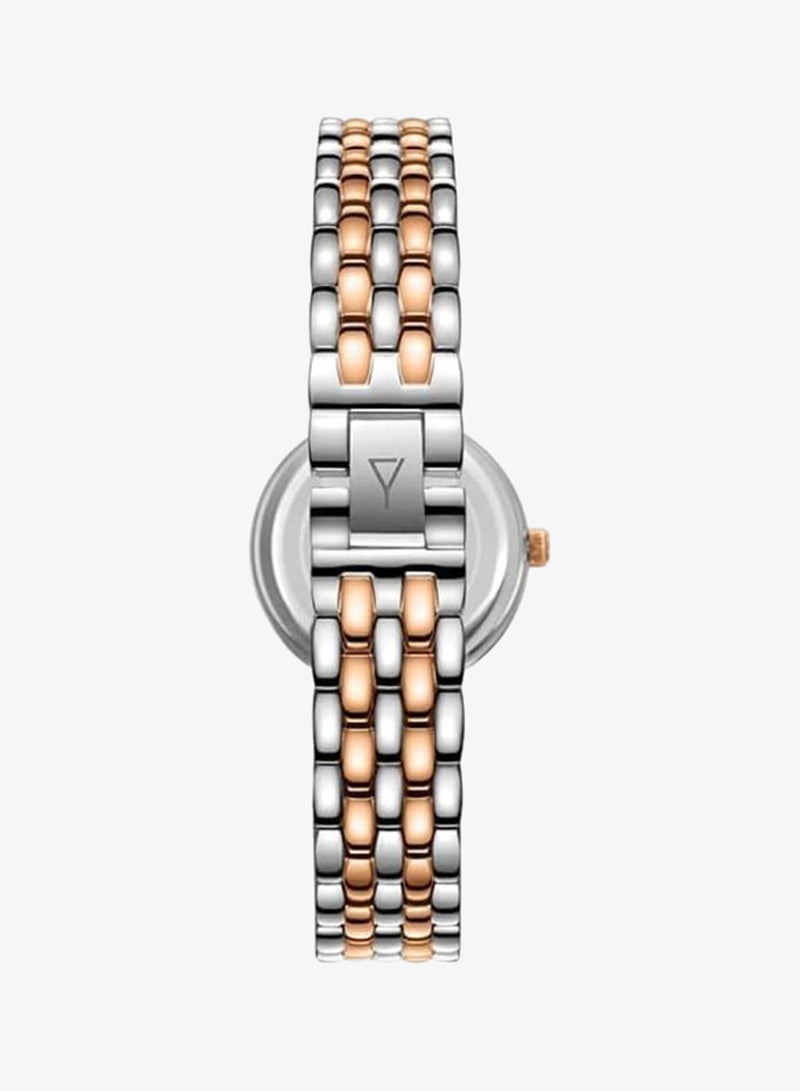 Ecstacy Women's VJ20 Movement Watch, Analog Display and Stainless Steel Strap - E23510-KBKM, Two Tone Rose Gold - Image 3