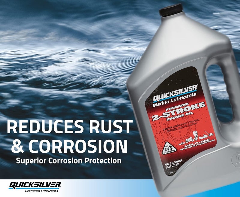 Quicksilver Premium 2-Stroke Engine Oil - 1 Gallon - Image 2