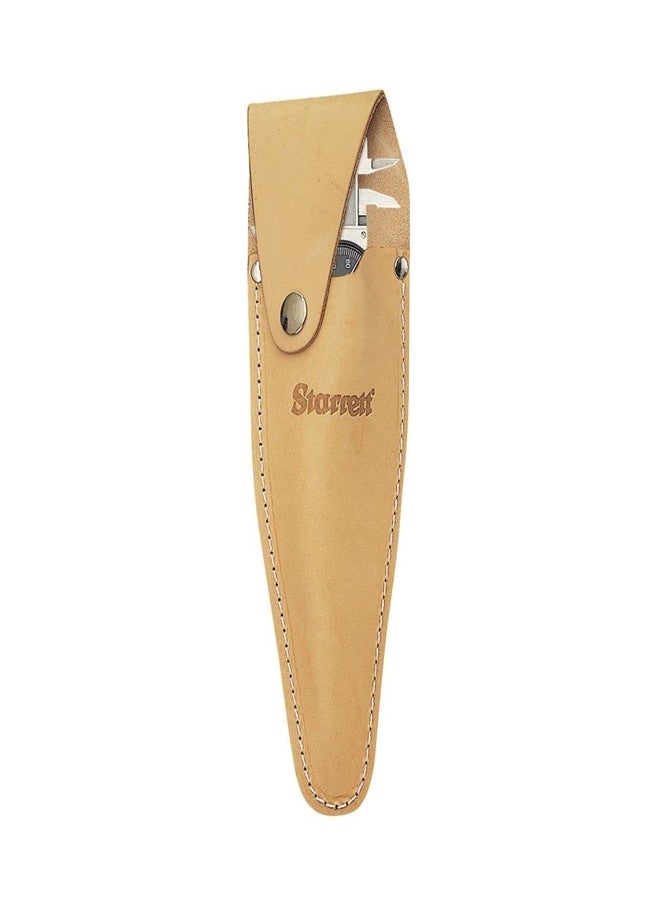 Starrett Premium Leather Holster for 6" Dial Caliper - Durable Protection, Easy Access, Secure Fit - Precision Tool Accessory - 915 - Image 1