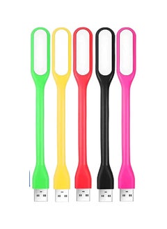 Combo of 5 Flexible Portable Bendable Lamp Mini USB LED Lights USB Light for Power Bank