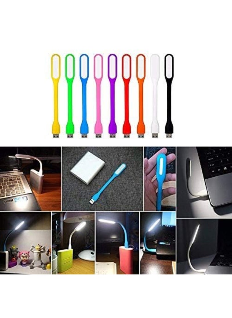 ELTRAZONE - Combo of 5 Flexible Portable Bendable Lamp Mini USB LED Lights USB Light for Power Bank - Image 1