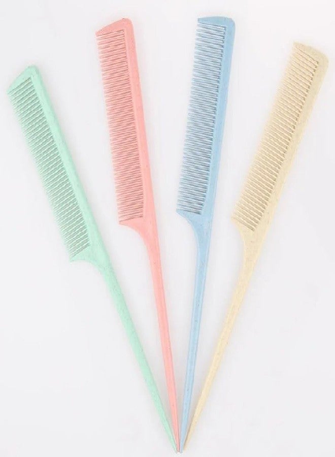 Plenteous مشط تصفيف الشعر من بلينتوس، ذو أسنان عريضة، لفك تشابك الشعر، بمقبض مطبوع (متعدد الألوان) (عبوة من قطعة واحدة) - Image 4