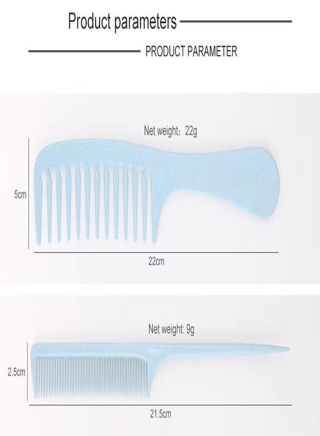 Plenteous مشط تصفيف الشعر من بلينتوس، ذو أسنان عريضة، لفك تشابك الشعر، بمقبض مطبوع (متعدد الألوان) (عبوة من قطعة واحدة) - Image 2