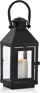NUPTIO NUPTIO Nuptio Garden Lanterns for Candles, 20cm/7.87in Tall Vintage Style Pillar Candle Holder, Metal Halloween Candle  - Image 1