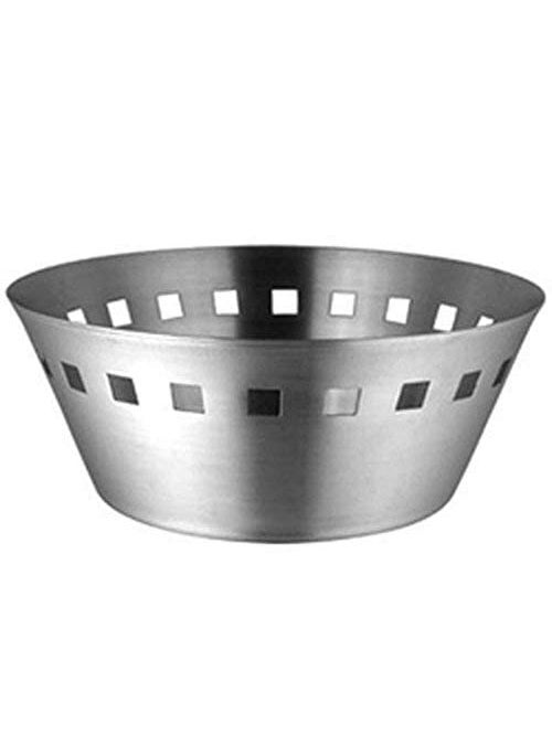 FINALITY finality stainless steel bread basket roti basket dining Square Hole Matte Finish 19CM Pack of 2  - Image 1