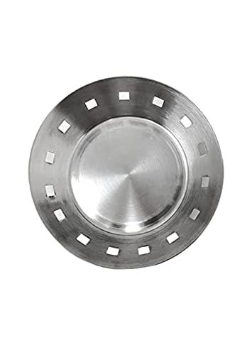 FINALITY finality stainless steel bread basket roti basket dining Square Hole Matte Finish 19CM Pack of 2  - Image 2