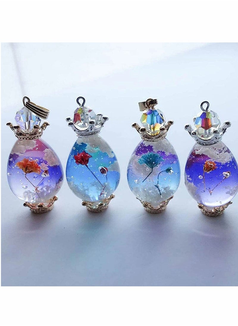 Excefore - Eggs Ball Silicone Resin Molds, Epoxy Resin Ball Spheroid Necklace Stone Mold, for Jewelry Keychain UV Resin Crafts - Image 1