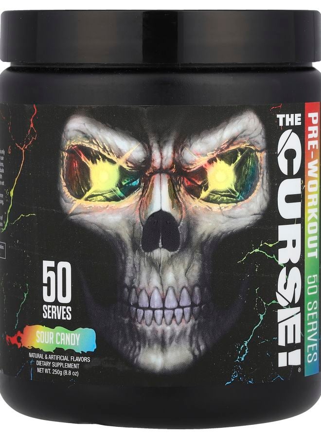 JNX Sports لعنة!® مكمل قبل التمرين حلوى حامضة 8.8 أونصة (250 جرام)