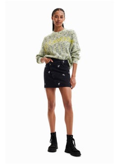 DESIGUAL Chunky knit jumper with embroidery  - Image 2