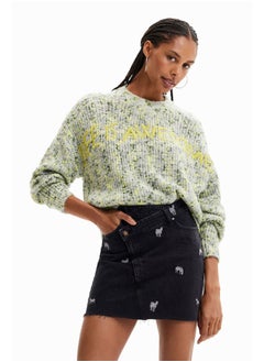 DESIGUAL Chunky knit jumper with embroidery  - Image 1
