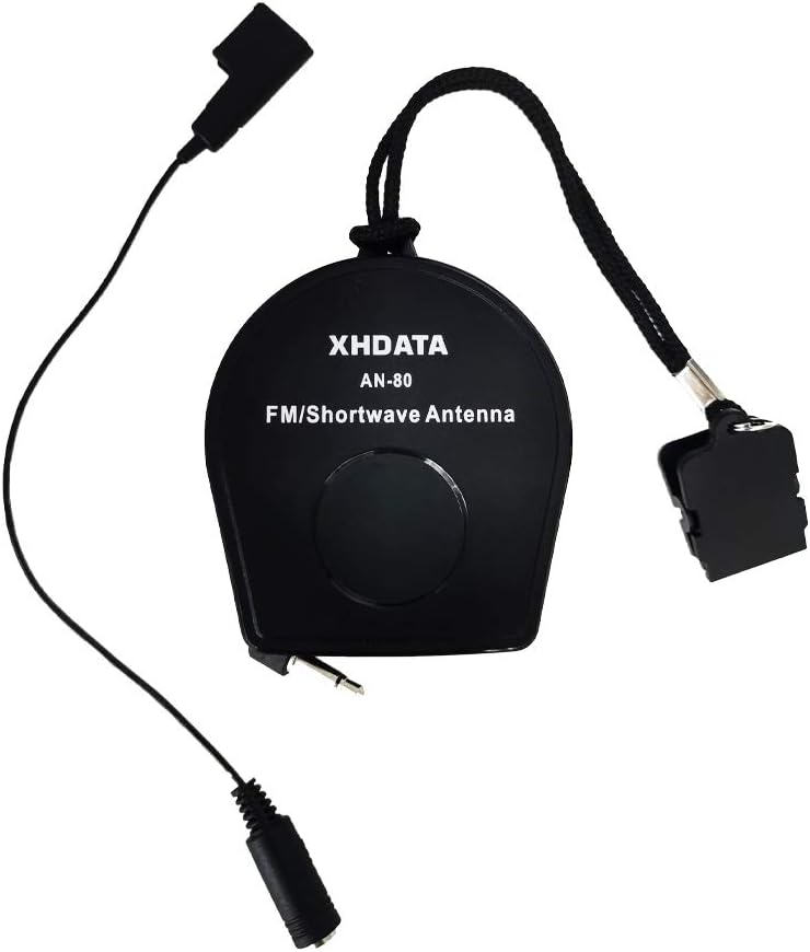 XHDATA AN-80 Shortwave Reel Antenna FM SW External Antenna Whip Antenna to Improve Signal Reception Suitable for FM SW Radio - Image 1