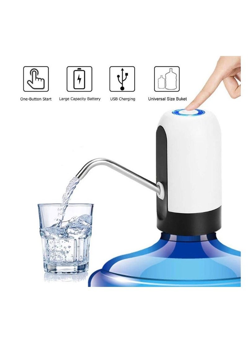 Phone Planet Rechargeable Pump Bottled Automatic Water Dispenser Black White 9.4x9x13.9cm - Image 4