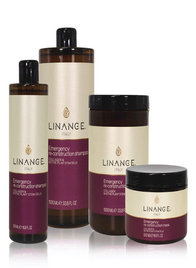 LINANGE Emergency Reconstruction Shampoo for Very Damaged Hair with Collagen, Keratin, and Shea Butter - Nourishing and Restructuring Shampoo, 500ml / 16.9 oz. - Image 5