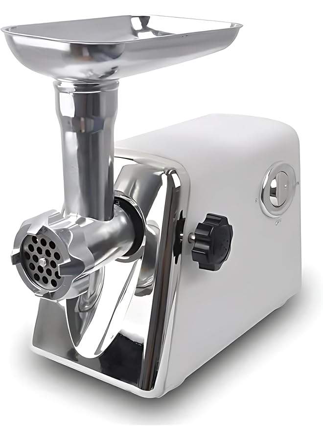 erorex Electric Meat Grinder 600W Electric Meat Grinder A Powerful 600W Electric Meat Grinder With Stainless Steel Cutting Blades Grinding Plates And Sausage Maker Small Appliances ‎ 59101 Silver  - Image 2