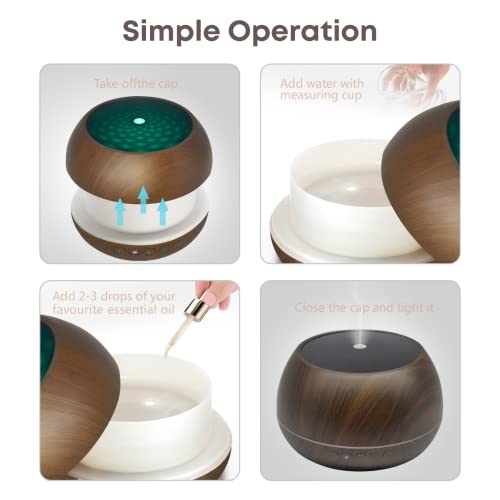 Reffair Caligo 100 Essential Oil Diffuser, Humidifier with Bluetooth speaker | 1L Large Capacity | 7 LED Mood Lights | Perfect for Home Decor, Meditation & Relaxation - Image 2