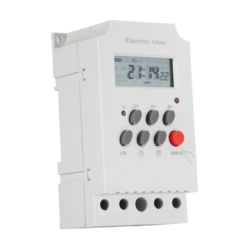 KG316T-II مفتاح زمني رقمي 30 أمبير مبرمج مفتاح تحكم زمني إلكتروني (220 فولت متردد) - Image 5