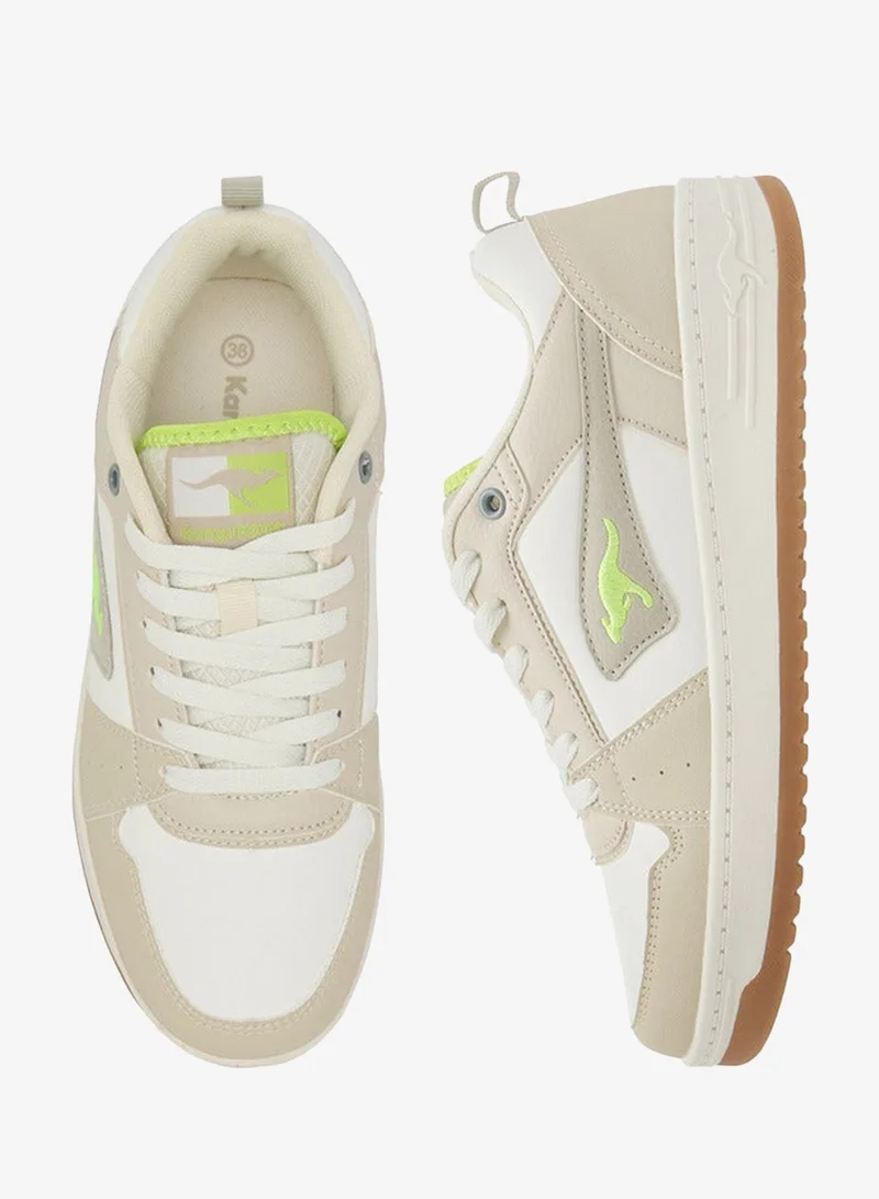 kangaROOS  Women's Panelled Sneakers with Lace-Up Closure for Women | Best Price UAE