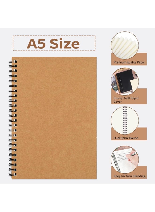 NIIMBOT 1 Piece Blank Spiral Notebook, Blank Notebook, Soft Cover, A5 Sketch book, 100 Pages / 50 Sheets, 21.2*14.2cm - Image 4