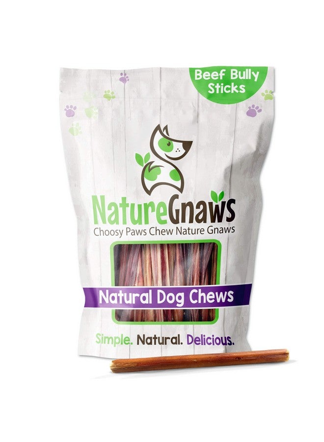 Nature Small Bully Sticks For Dogs 56" (15 Count)  Long Lasting For Light Chewers And Puppies  Natural Thin Beef Dog Chew Bones  Rawhide Free - Image 1