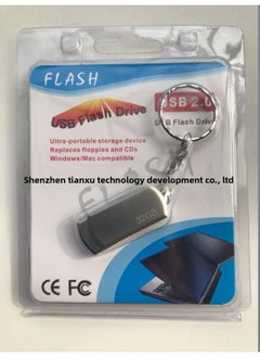 Generic U Disk Creative Metal U Disk Gift U Disk Rotating 16G 32G 64g Large Capacity Small Fat Man-Color:Blister Packaging-Capacity:64GB  - Image 1