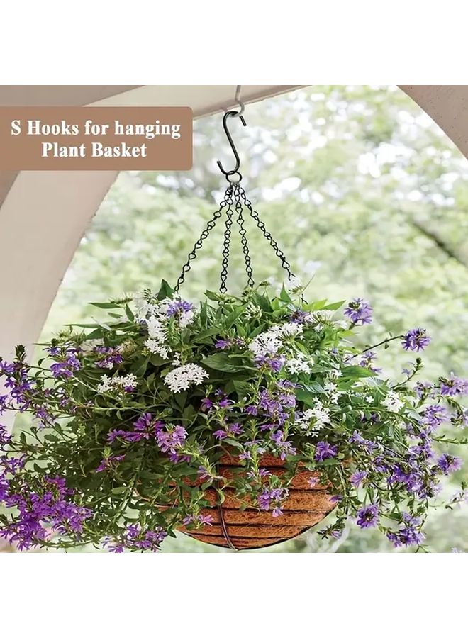 13 Pcs Black Stainless Steel S Hooks Non Slip Rust Resistant for Home Kitchen - Image 5