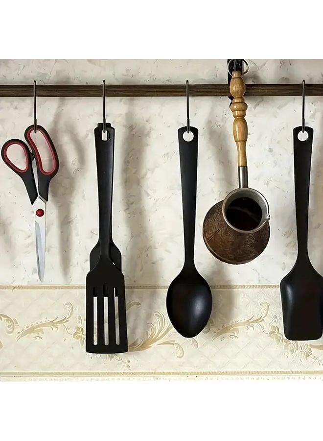 13 Pcs Black Stainless Steel S Hooks Non Slip Rust Resistant for Home Kitchen - Image 3