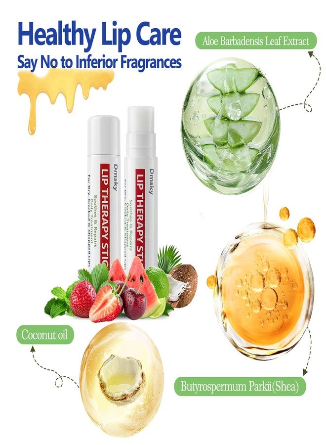Dmsky 10 Pack Lip Repair Lip Balm,Lip Therapy Chapstick for Dry Chapped Lips,10 Natural Berry Flavor,Hydrating Healing,0.15 oz - Image 5