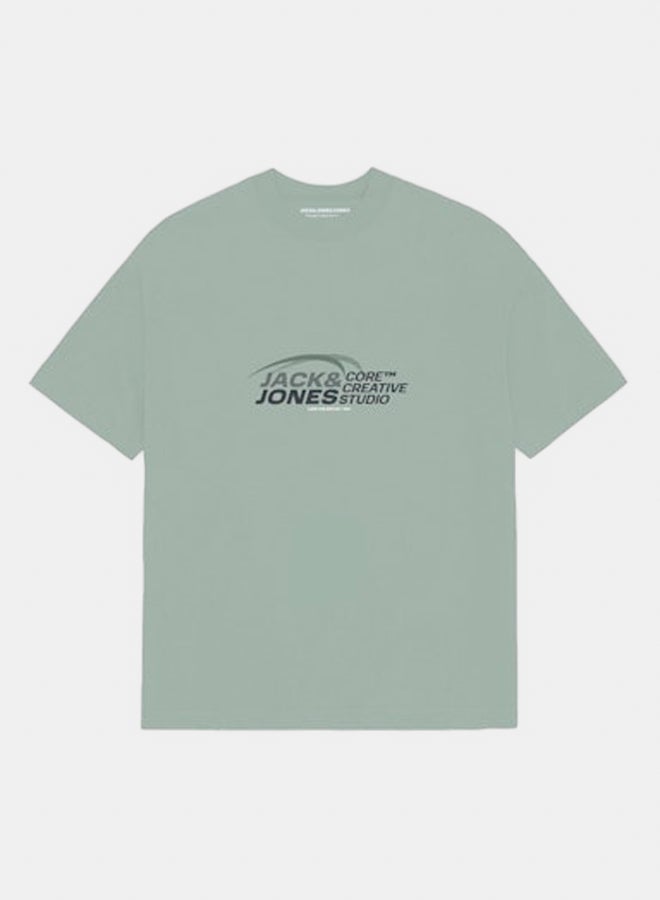 JACK & JONES JACK & JONES Mens Tarmac Print Tee Crew Neck 